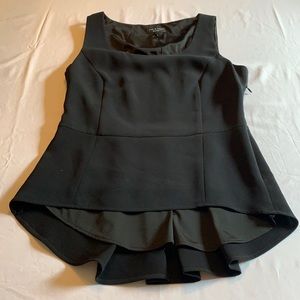 Rag & Bone Peplum Blouse - Black - 10